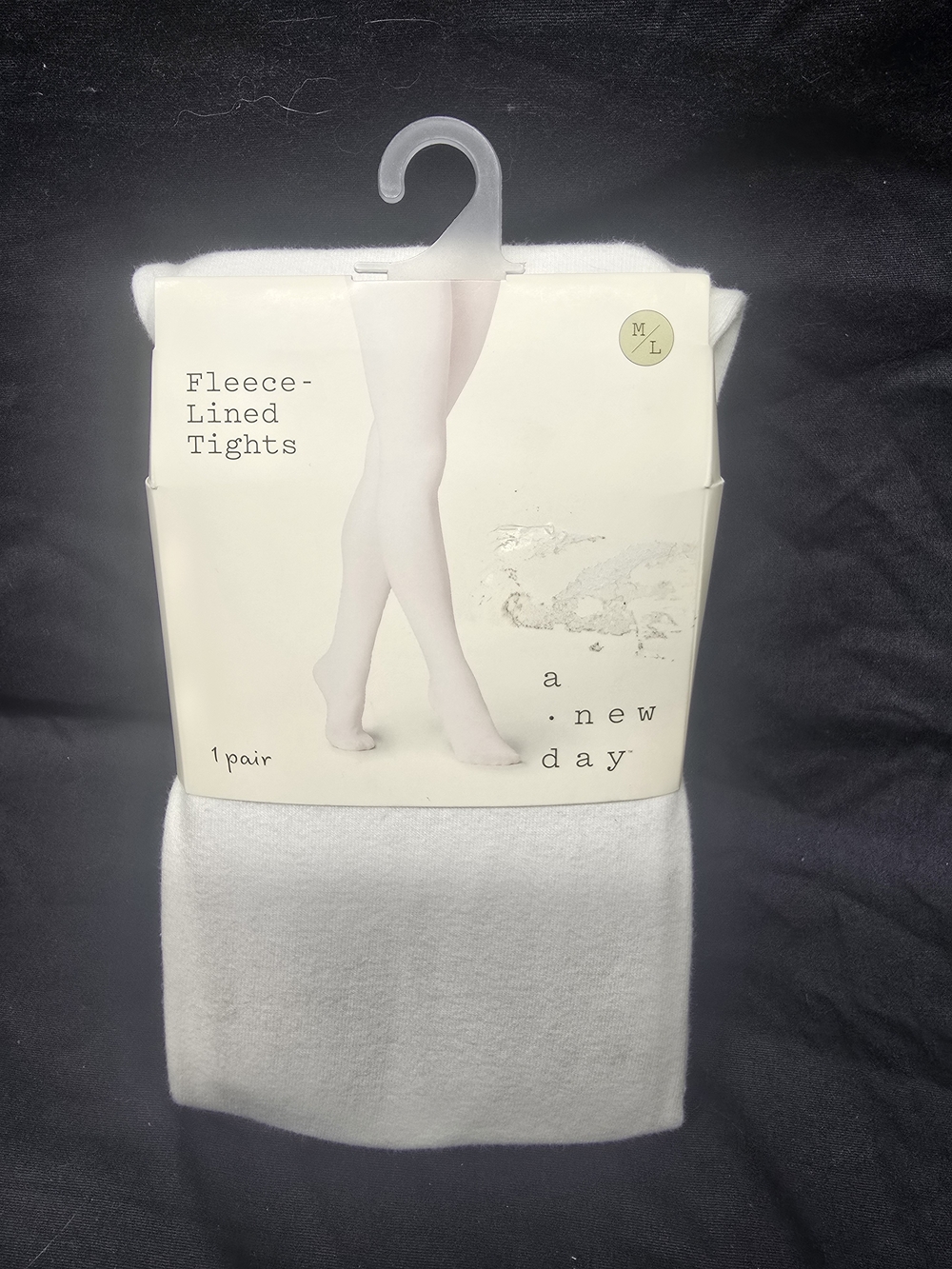 a new day Ivory Fleece-Lined Tights